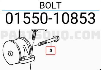 Suzuki 0155010853 BOLT