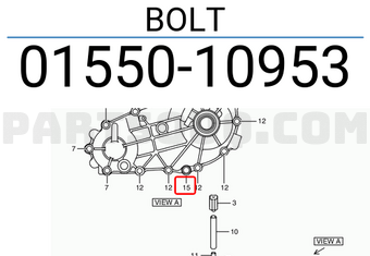 Suzuki 0155010953 BOLT