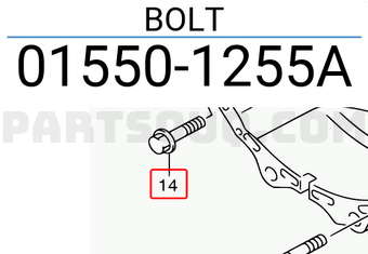 Suzuki 015501255A BOLT