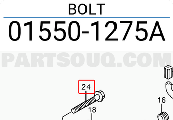 Suzuki 015501275A BOLT