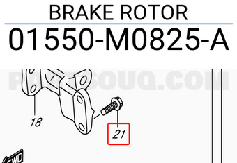 Suzuki 01550M0825A BRAKE ROTOR