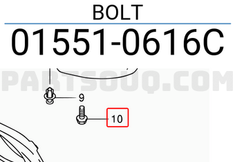Suzuki 015510616C BOLT