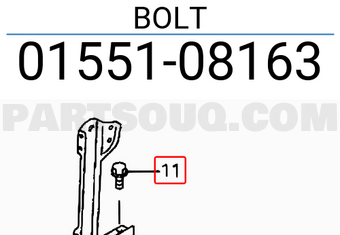 Suzuki 0155108163 BOLT