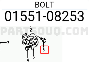 Suzuki 0155108253 BOLT