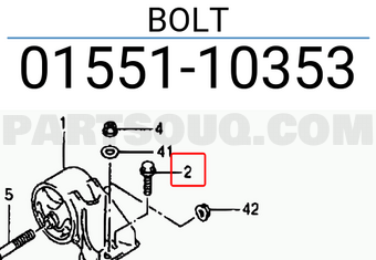 Suzuki 0155110353 BOLT