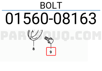 Suzuki 0156008163 BOLT