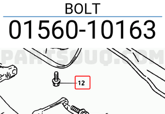 Suzuki 0156010163 BOLT