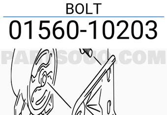 Suzuki 0156010203 BOLT