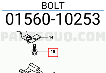 Suzuki 0156010253 BOLT