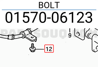 Suzuki 0157006123 BOLT