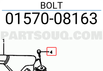 Suzuki 0157008163 BOLT