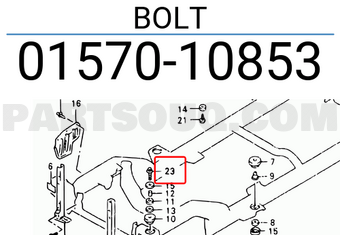 Suzuki 0157010853 BOLT