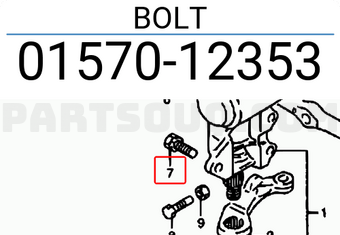 Suzuki 0157012353 BOLT