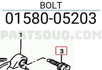 Suzuki 0158005203 BOLT