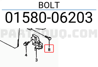 Suzuki 0158006203 BOLT