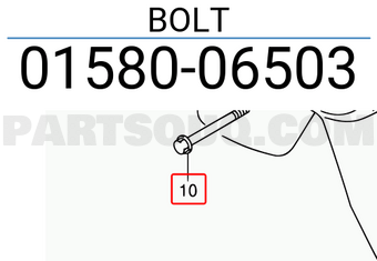 Suzuki 0158006503 BOLT