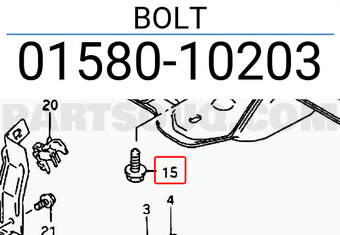 Suzuki 0158010203 BOLT