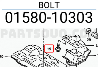 Suzuki 0158010303 BOLT