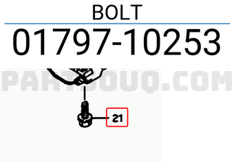 Suzuki 0179710253 BOLT
