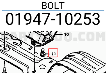 Suzuki 0194710253 BOLT