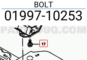 Suzuki 0199710253 BOLT