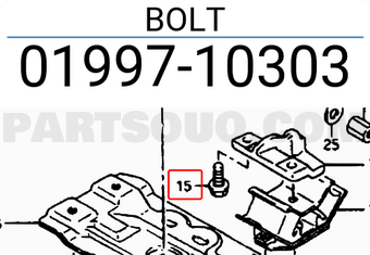 Suzuki 0199710303 BOLT
