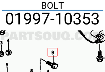 Suzuki 0199710353 BOLT