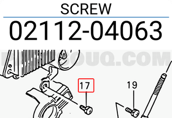 Suzuki 0211204063 SCREW
