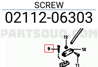 Suzuki 0211206303 SCREW