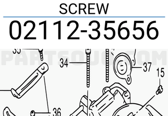 Suzuki 0211235656 SCREW
