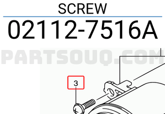 Suzuki 021127516A SCREW