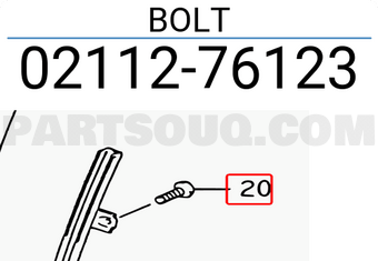 Suzuki 0211276123 BOLT