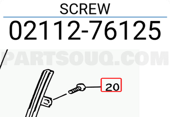 Suzuki 0211276125 SCREW