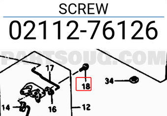 Suzuki 0211276126 SCREW