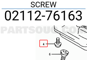 Suzuki 0211276163 SCREW