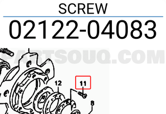 Suzuki 0212204083 SCREW