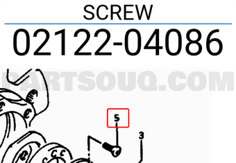 Suzuki 0212204086 SCREW