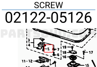 Suzuki 0212205126 SCREW