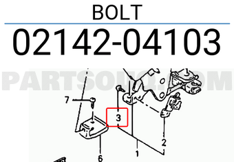 Suzuki 0214204103 BOLT