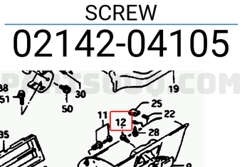 Suzuki 0214204105 SCREW