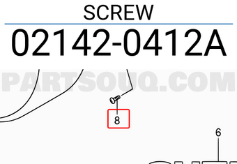 Suzuki 021420412A SCREW