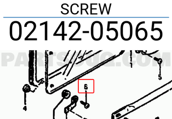 Suzuki 0214205065 SCREW