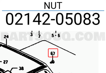 Suzuki 0214205083 NUT