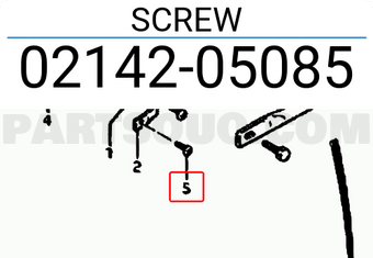 Suzuki 0214205085 SCREW