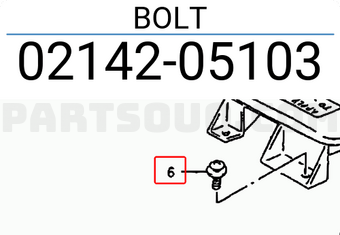 Suzuki 0214205103 BOLT