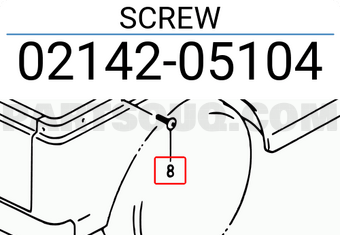 Suzuki 0214205104 SCREW