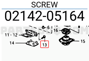 Suzuki 0214205164 SCREW