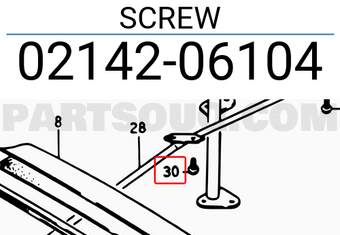 Suzuki 0214206104 SCREW