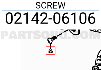 Suzuki 0214206106 SCREW