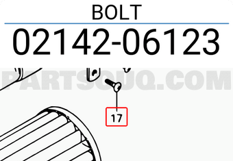 Suzuki 0214206123 BOLT
